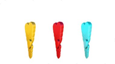 3B Hazırlama Kalpleri Eğlence Arkaplanı