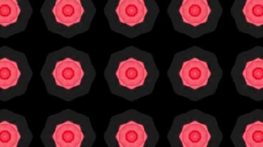 Dijital Hazırlama Kırmızı Kaleydoskop Yaratıcı Desen