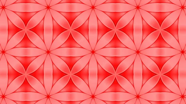 Illustrazione Digitale Caleidoscopio Rosso Piastrelle Sfondo — Foto Stock