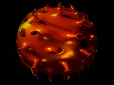 Dijital Resim Corona Virüs Çemberi Arkaplanı