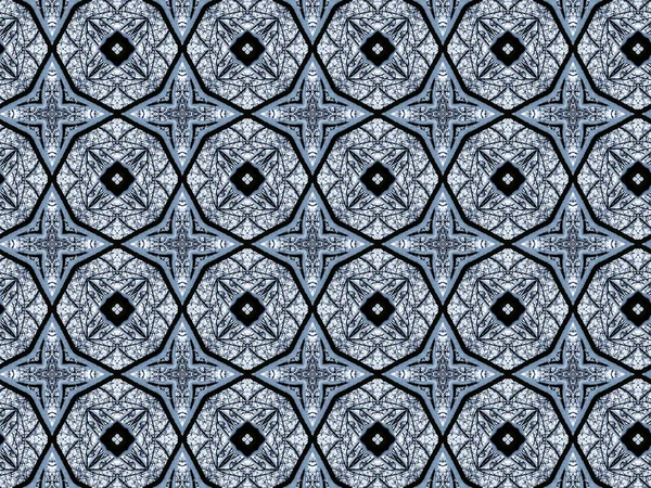 Digitális Illusztráció Kaleidoszkóp Kreatív Minta — Stock Fotó