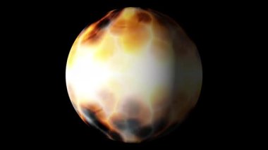 Dijital Hazırlama Soyut Ateş Küresi Arkaplanı