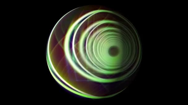 Digital Rendering Abstract Sphere Hintergrund — Stockvideo