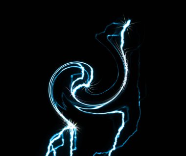 Dijital Renklendirme Işıklandırma Vuruşu Elektrik Şarj Arkaplanı