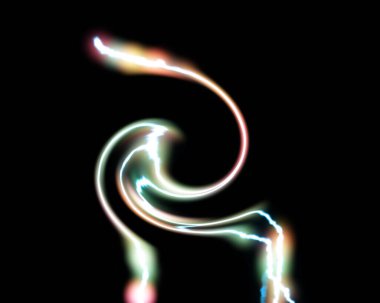 Dijital Renklendirme Işıklandırma Vuruşu Elektrik Şarj Arkaplanı