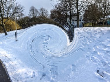 Dijital Resimler Ağaçlar ve Kar Arkaplanı