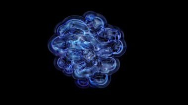 Dijital Renklendirme Soyut Renkli Kabarcıklar