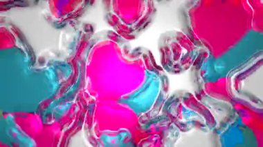 Dijital Renklendirme Soyut Renkli Kabarcıklar