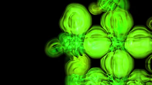 Digitale Rendering Abstract Kleurrijke Bubbels — Stockvideo