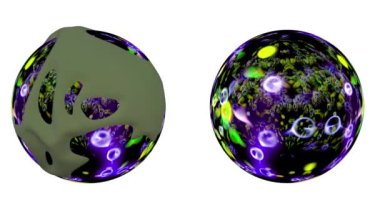 Dijital Renklendirme Soyut Renkli Kabarcıklar