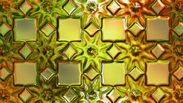 Digitale Rendering Abstract Golden Liquid Effect Achtergrond — Stockfoto