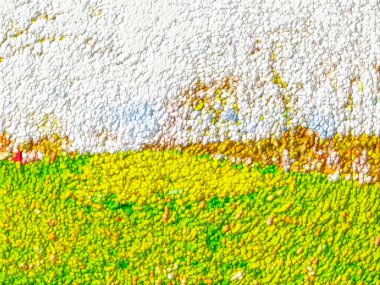 Soyut Toplar Efekti Yaz Arkaplanı Dijital Hazırlama