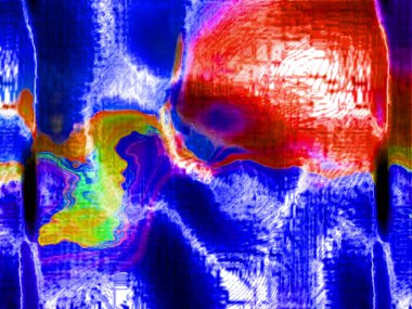 Dijital Resimlendirme Soyut Vibrant Arkaplanı