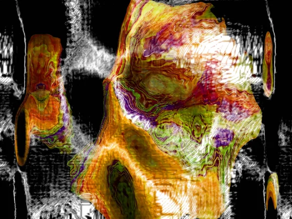 Digitális Illusztráció Absztrakt Élénk Háttér — Stock Fotó