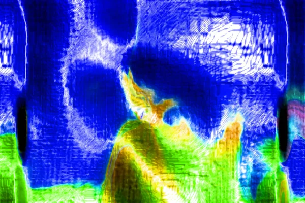 Dijital Resimlendirme Soyut Vibrant Arkaplanı