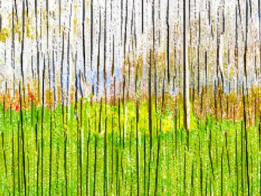 Dijital Resimlendirme Soyut Vibrant Arkaplanı