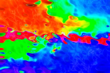 Dijital Resimlendirme Soyut Vibrant Arkaplanı