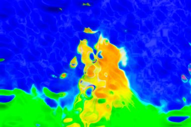 Dijital Resimlendirme Soyut Vibrant Arkaplanı