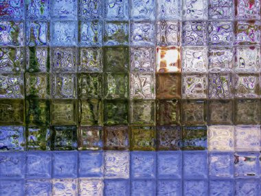 Kare Döşemeler Titreşimli Soyut Arkaplan Dijital Resimleri