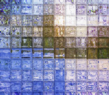 Kare Döşemeler Titreşimli Soyut Arkaplan Dijital Resimleri