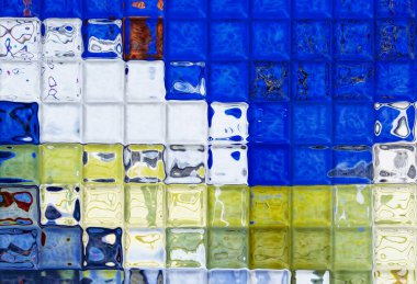 Kare Döşemeler Titreşimli Soyut Arkaplan Dijital Resimleri