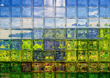 Kare Döşemeler Titreşimli Soyut Arkaplan Dijital Resimleri