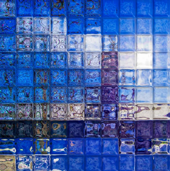 Vierkante Tegels Levendige Abstracte Achtergrond Digitale Illustratie — Stockfoto
