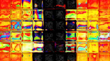 Kare Döşemeler Titreşimli Soyut Arkaplan Dijital Resimleri