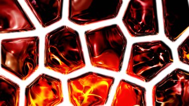 Dijital Resimlendirme Soyut Vibrant Arkaplanı