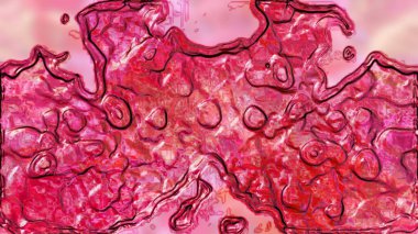 Dijital Renklendirme Soyut Pembe Sıvı Efekti Arkaplanı