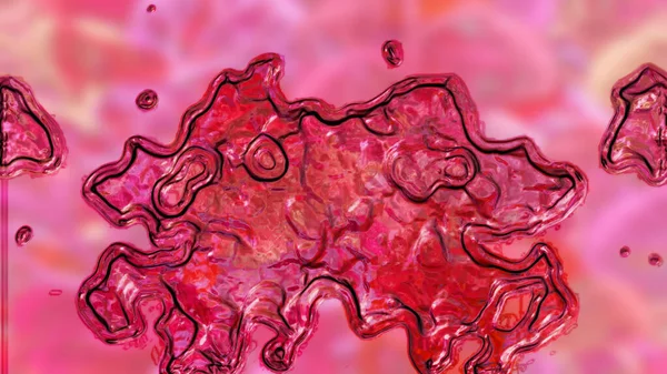 Dijital Renklendirme Soyut Pembe Sıvı Efekti Arkaplanı — Stok fotoğraf