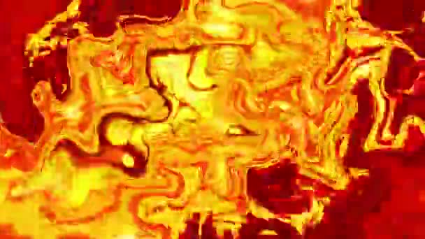 Digital Rendering Abstract Hot Fire Beautiful Background — Stock Video