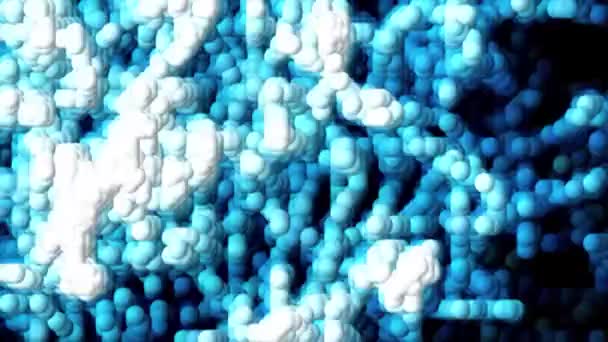 Абстрактні Яскраві Кульки Цифрове Рендерингу — стокове відео