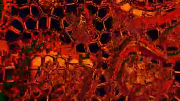 红热裂纹表面数字渲染 — 图库视频影像