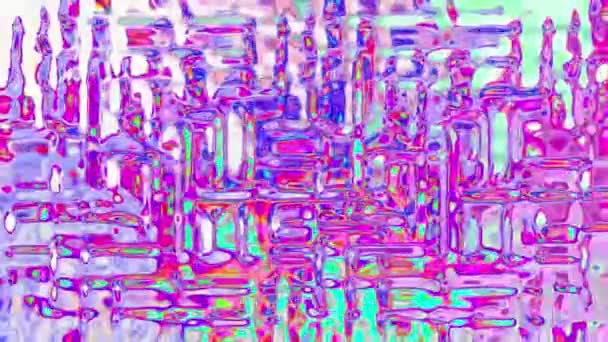 Аннотация Vibrant Fluid Background Digital Rendering — стоковое видео
