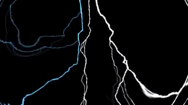 Lightning Dramatic Thunderstorm Digital Rendering — Stock Video