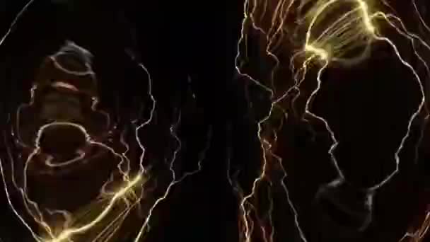 Relámpago Dramático Thunderstorm Digital Rendering — Vídeos de Stock