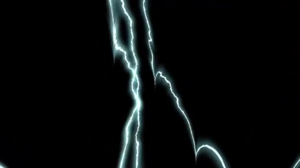 Lightning Dramatic Thunderstorm Digital Rendering — Stock Video