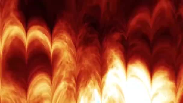 Аннотация Fire Vibrant Background Digital Rendering — стоковое видео