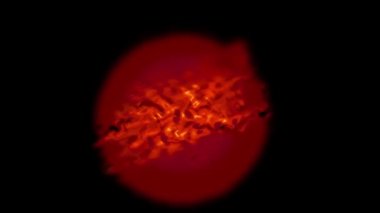 Canlı, Soyut Arkaplan Dijital Hazırlamasını Ateşle