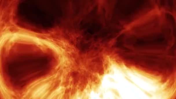 Fire Vibrant Abstraktní Pozadí Digitální Vykreslování — Stock video