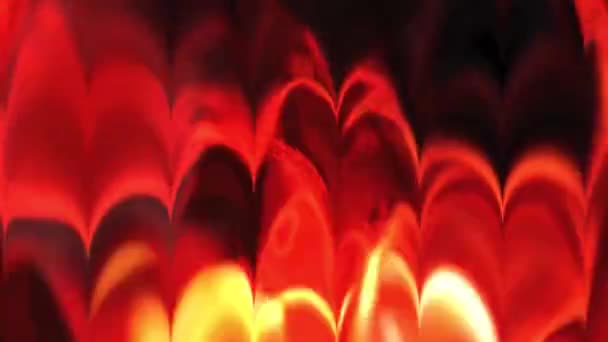 Fire Vibrant Abstrakt Bakgrund Digital Rendering — Stockvideo