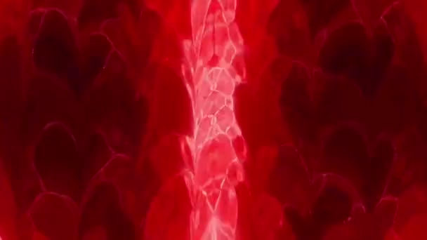 Wavy Vibrant Abstract Hintergrund Digital Rendering — Stockvideo