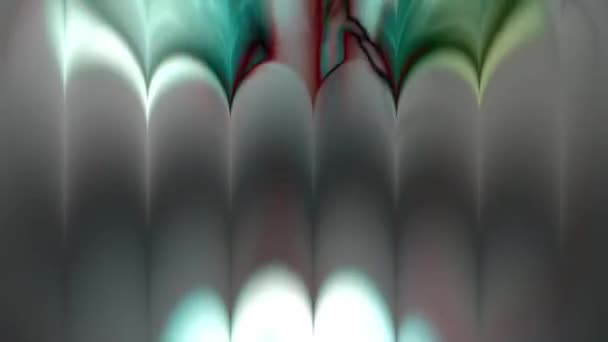 Wavy Vibrant Abstract Hintergrund Digital Rendering — Stockvideo