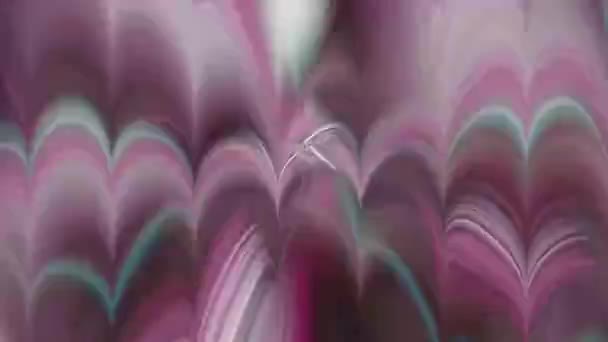 Wavy Vibrant Abstract Hintergrund Digital Rendering — Stockvideo