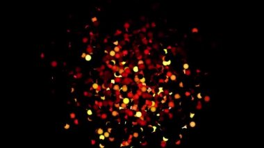 Parıldayan Vibrant Küreler Soyut Arkaplan Dijital Hazırlama