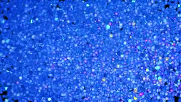 Glitter Vibrant Spheres Abstraktní Pozadí Digitální Vykreslování — Stock video