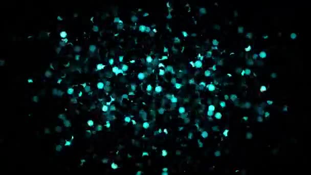 Sfera Vibrant Glitter Abstrak Pencitraan Digital Latar Belakang — Stok Video