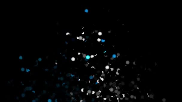 Glitter Vibrierende Sphären Abstrakter Hintergrund Digitales Rendering — Stockvideo
