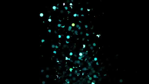 Glitter Vibrant Spheres Abstract Background Digital Rendering — Stock Video